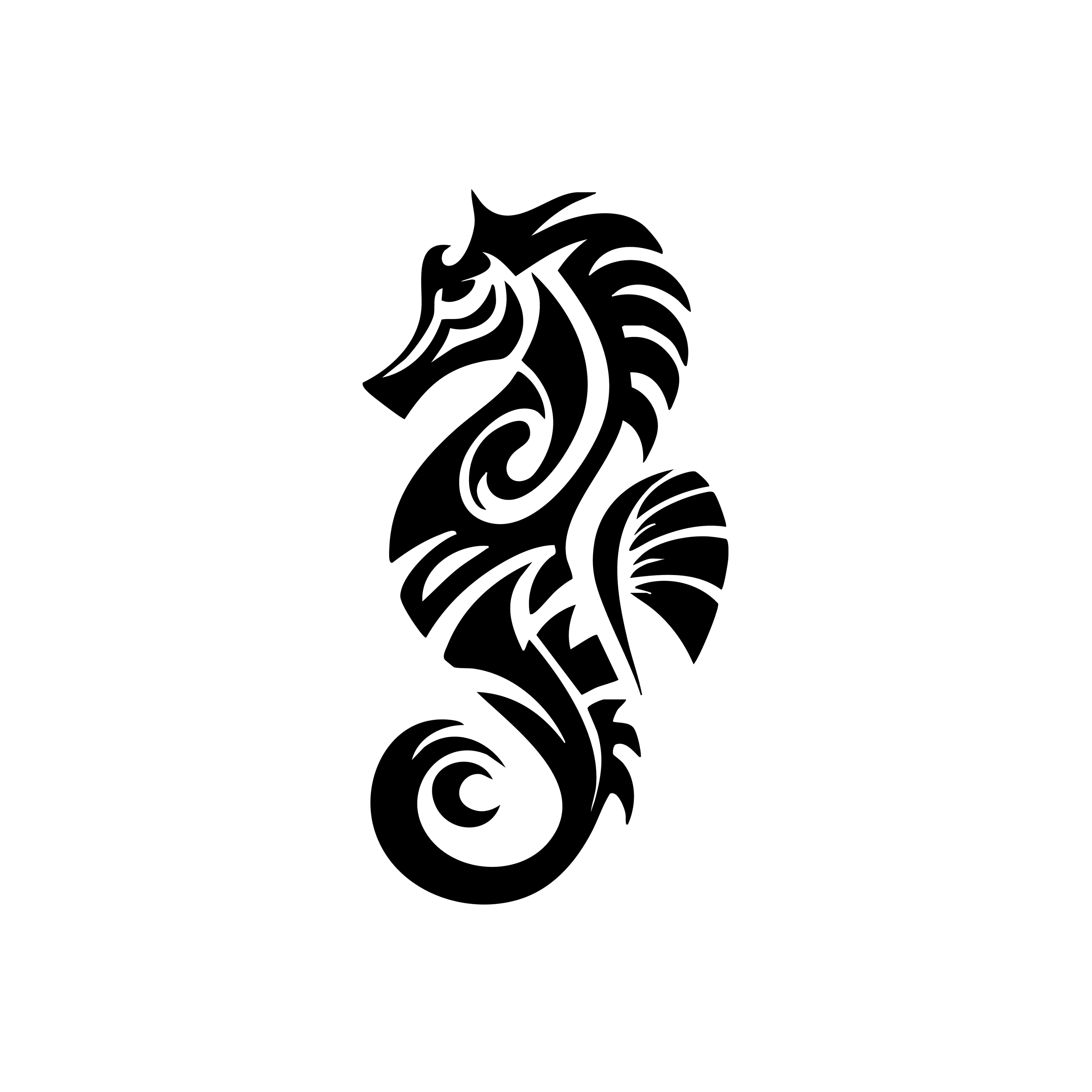 Vinyl Decal / Laptop Sticker/ Car Decal / Phone Sticker Seahorse