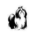 Vinyl Decal / Laptop Sticker/ Car Decal / Phone Sticker Shih Tzu