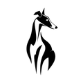Vinyl Decal / Laptop Sticker/ Car Decal / Phone Sticker Whippet