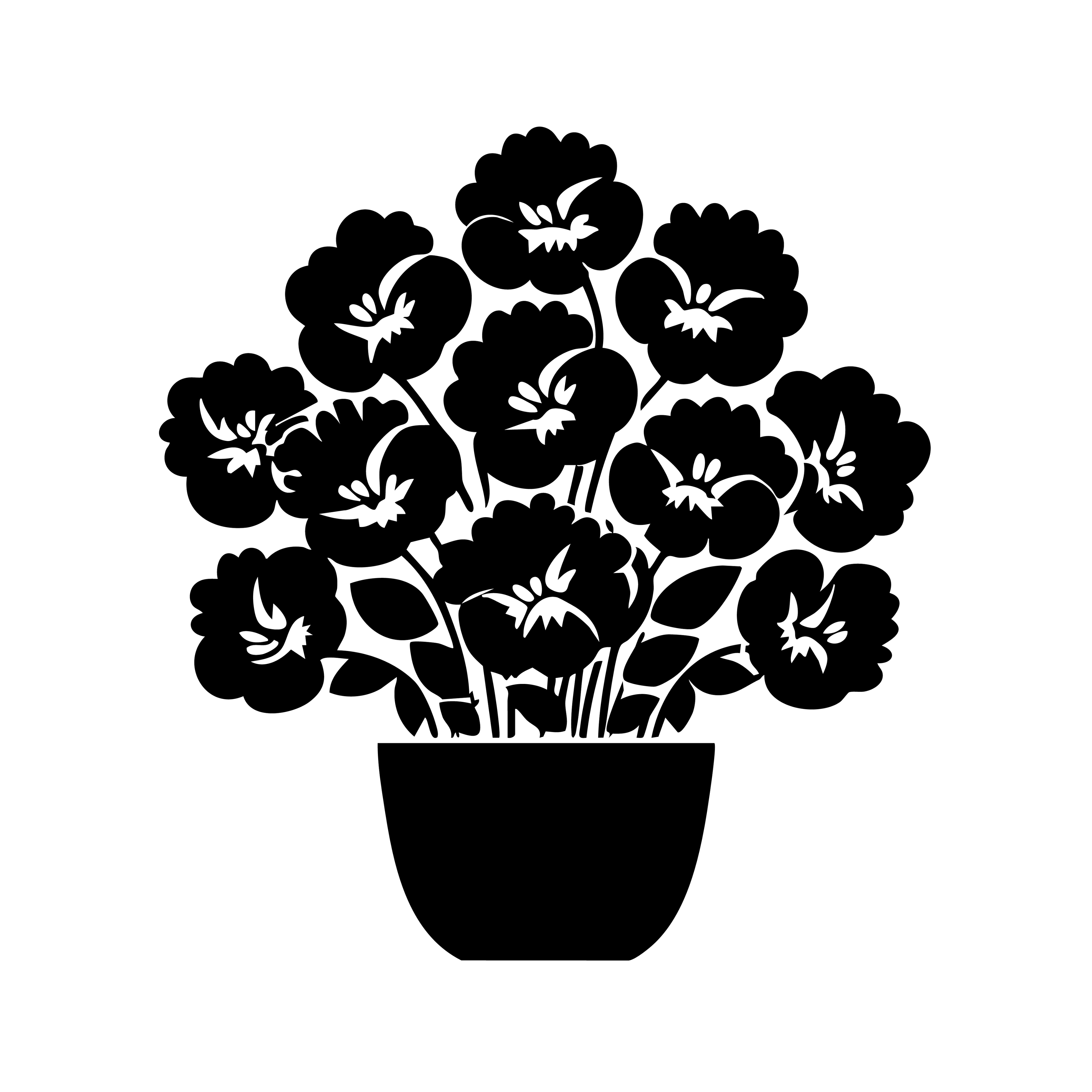 Vinyl Decal / Laptop Sticker/ Car Decal / Phone Sticker Bouquet of Flowers