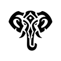 Vinyl Decal / Laptop Sticker/ Car Decal / Phone Sticker Elephant