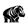 Vinyl Decal / Laptop Sticker/ Car Decal / Phone Sticker Hippo