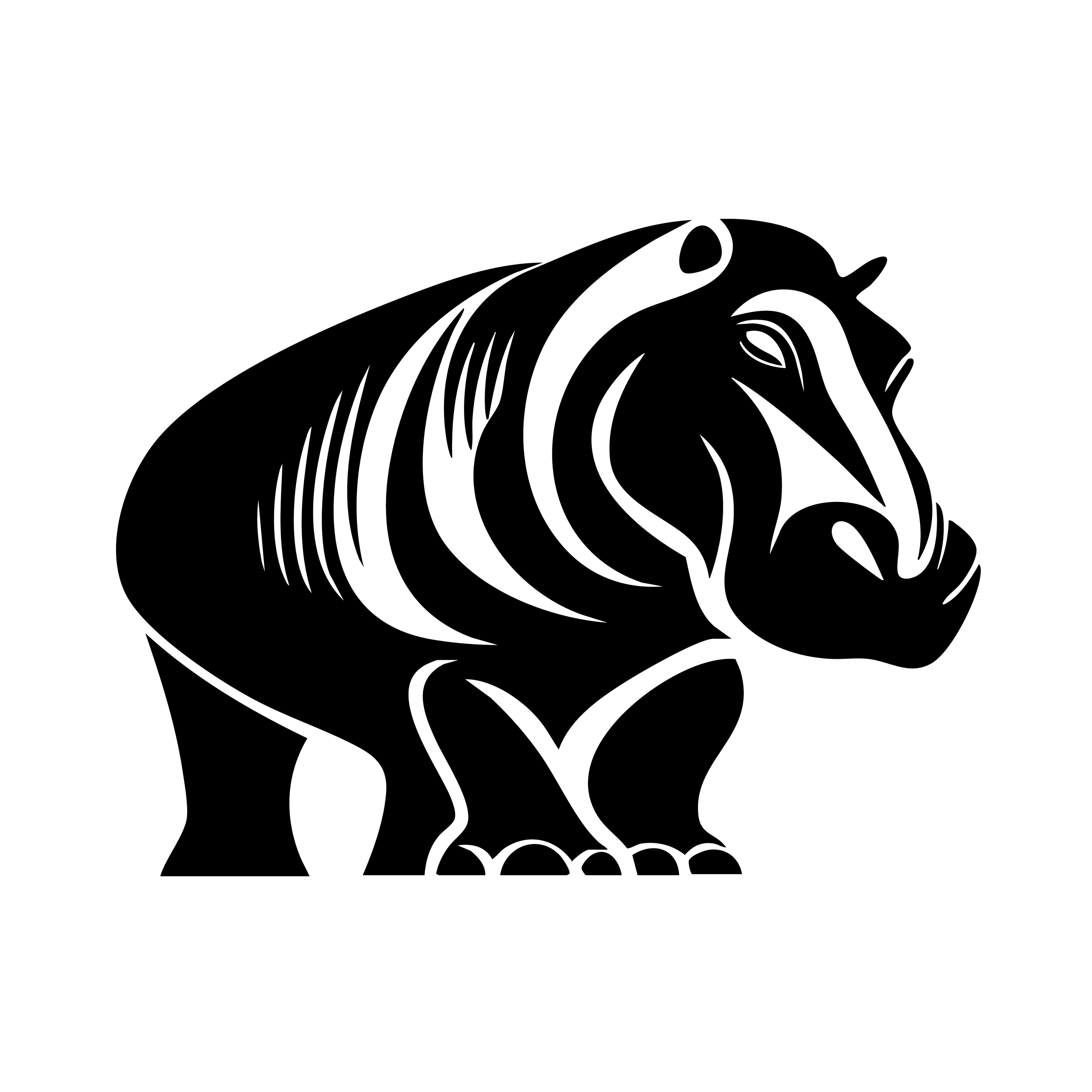 Vinyl Decal / Laptop Sticker/ Car Decal / Phone Sticker Hippo