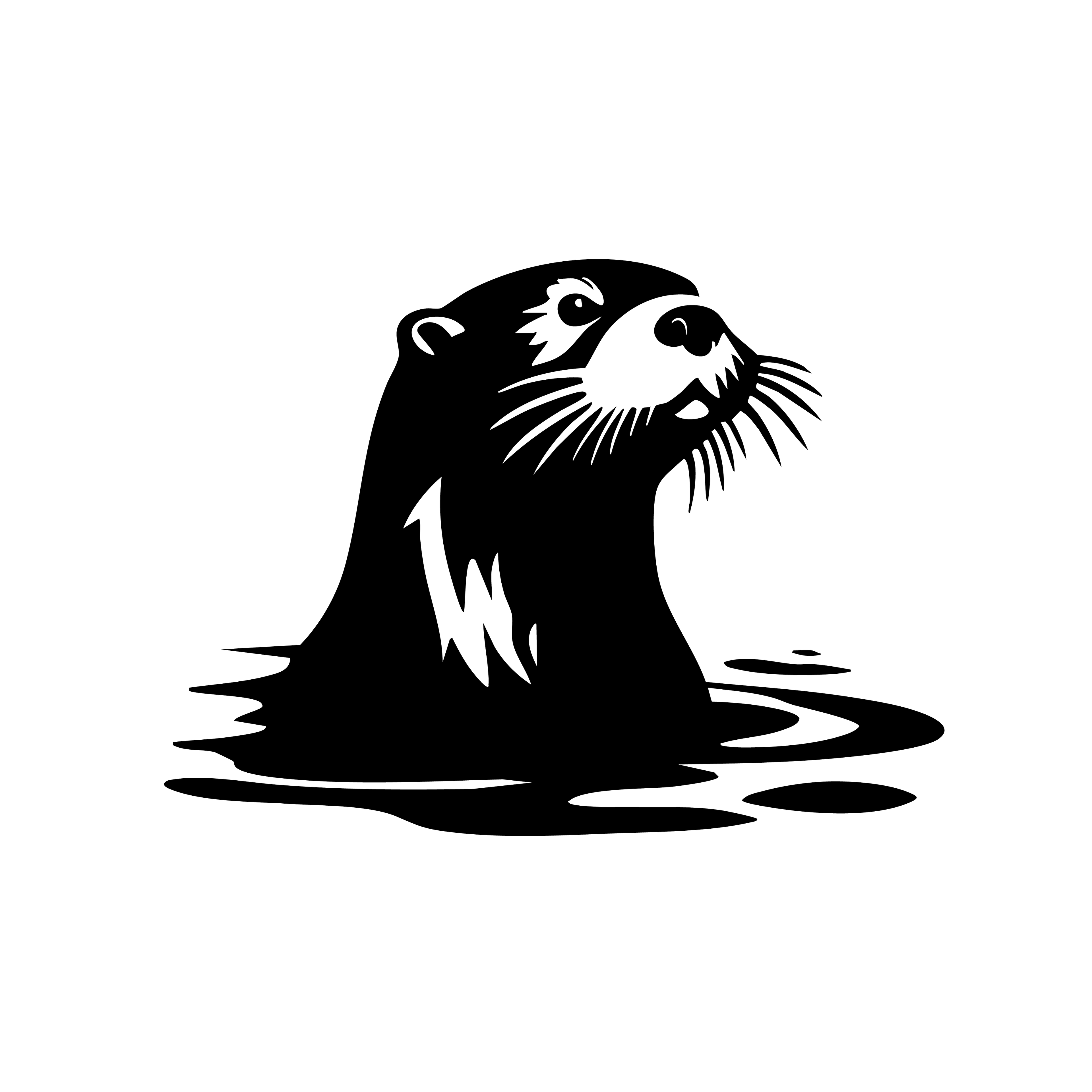 Vinyl Decal / Laptop Sticker/ Car Decal / Phone Sticker Otter