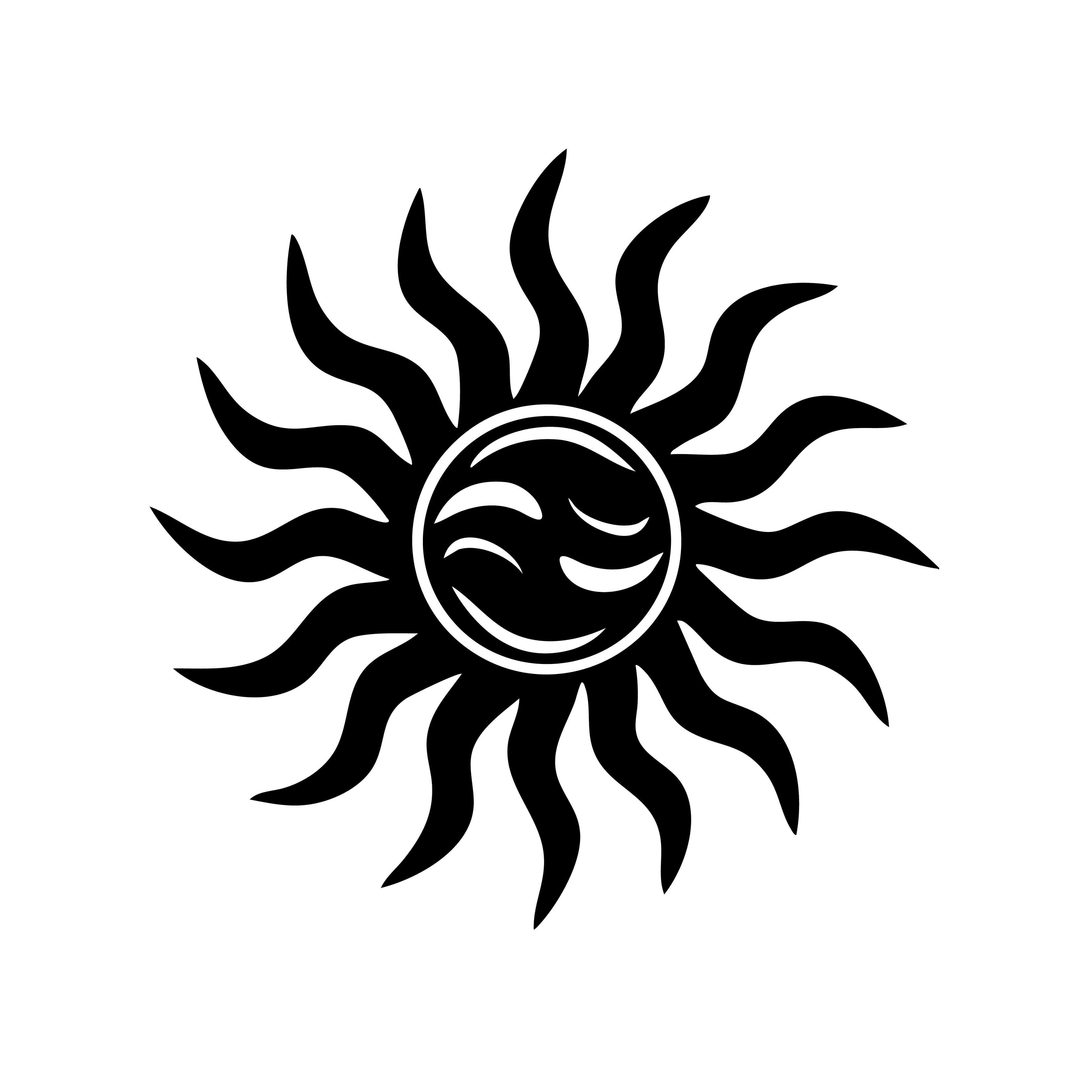 Vinyl Decal / Laptop Sticker/ Car Decal / Waves & Sun