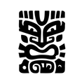 Vinyl Decal / Laptop Sticker/ Car Decal / Phone Sticker Tiki Mask