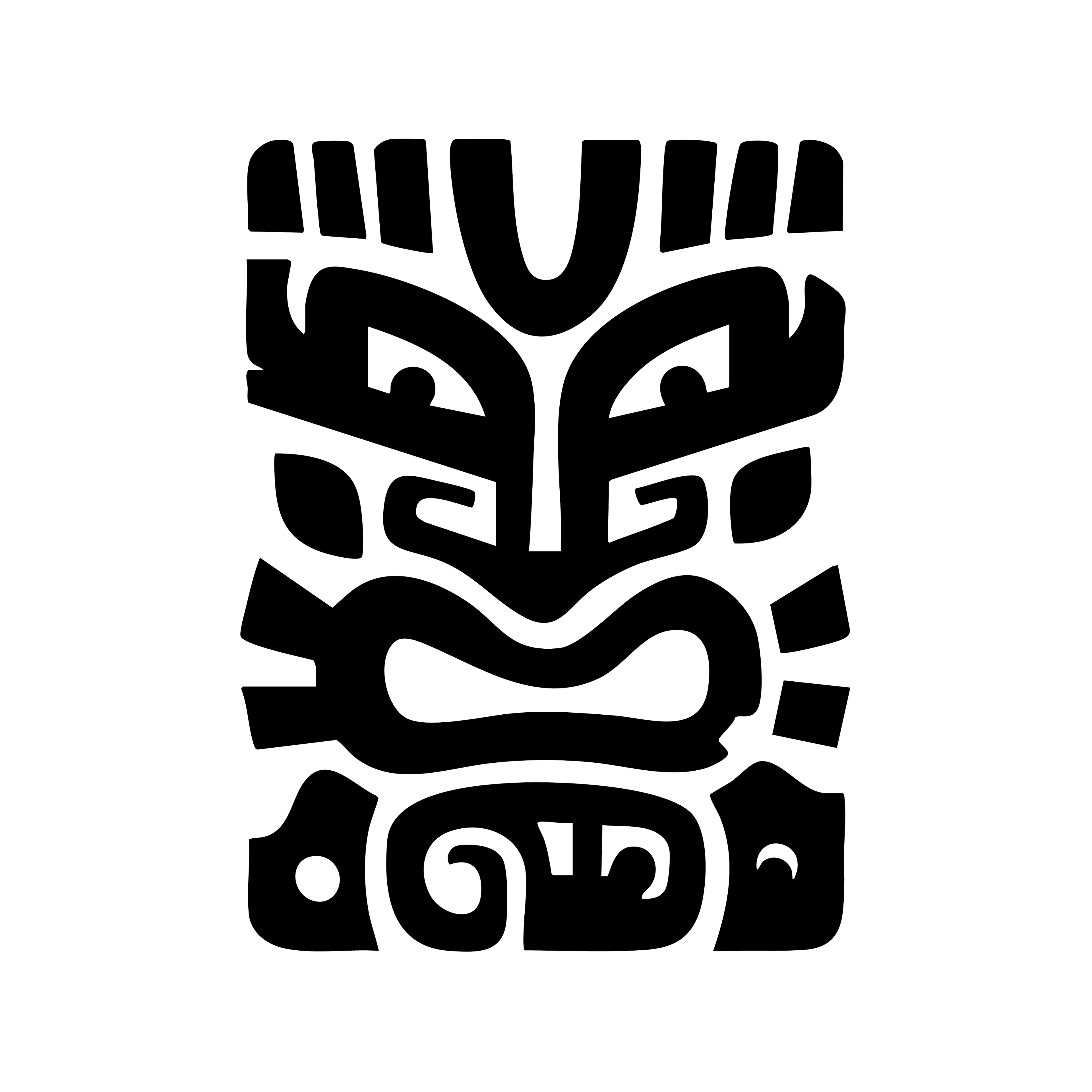 Vinyl Decal / Laptop Sticker/ Car Decal / Phone Sticker Tiki Mask