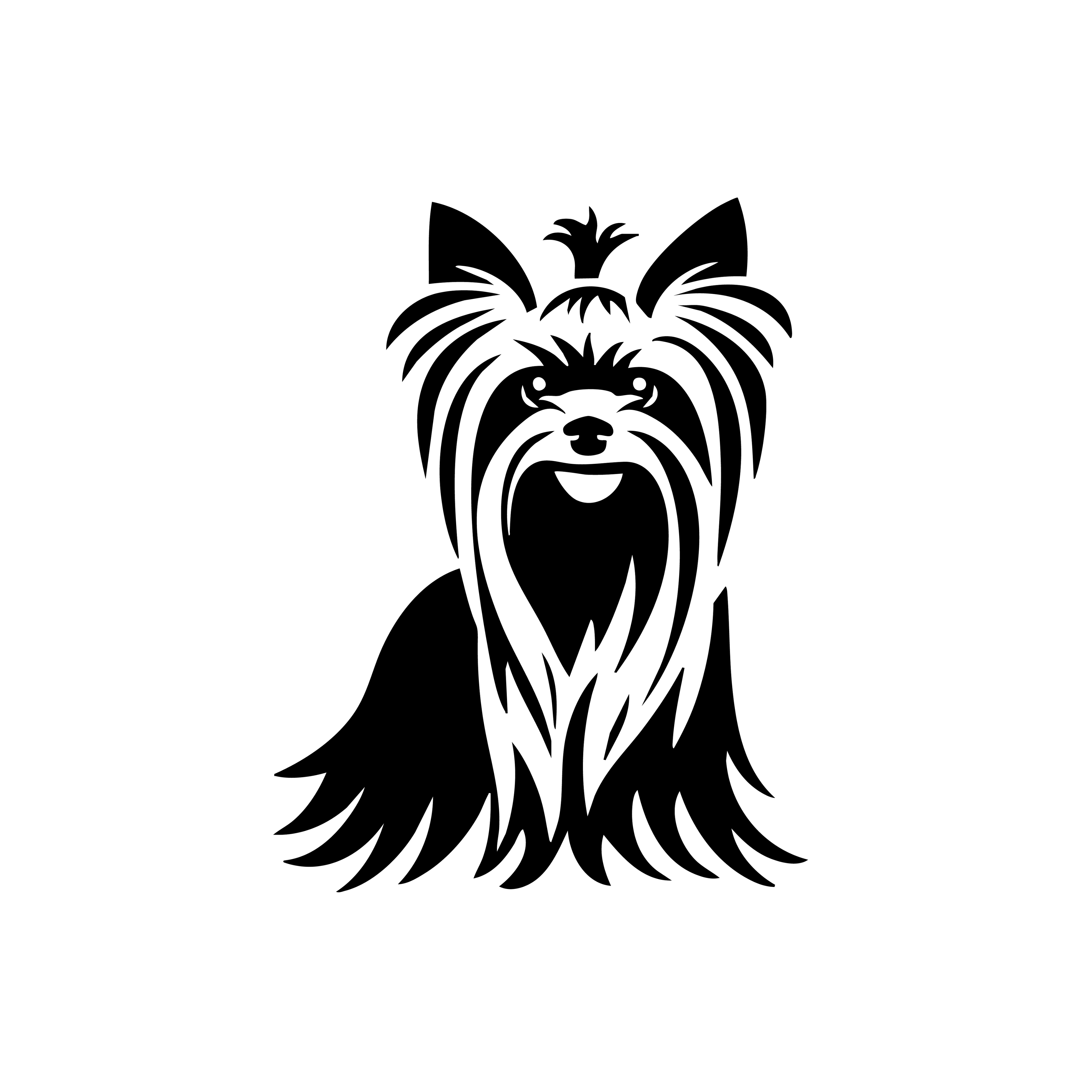Vinyl Decal / Laptop Sticker/ Car Decal / Phone Sticker Yorkshire Terrier Yorkie