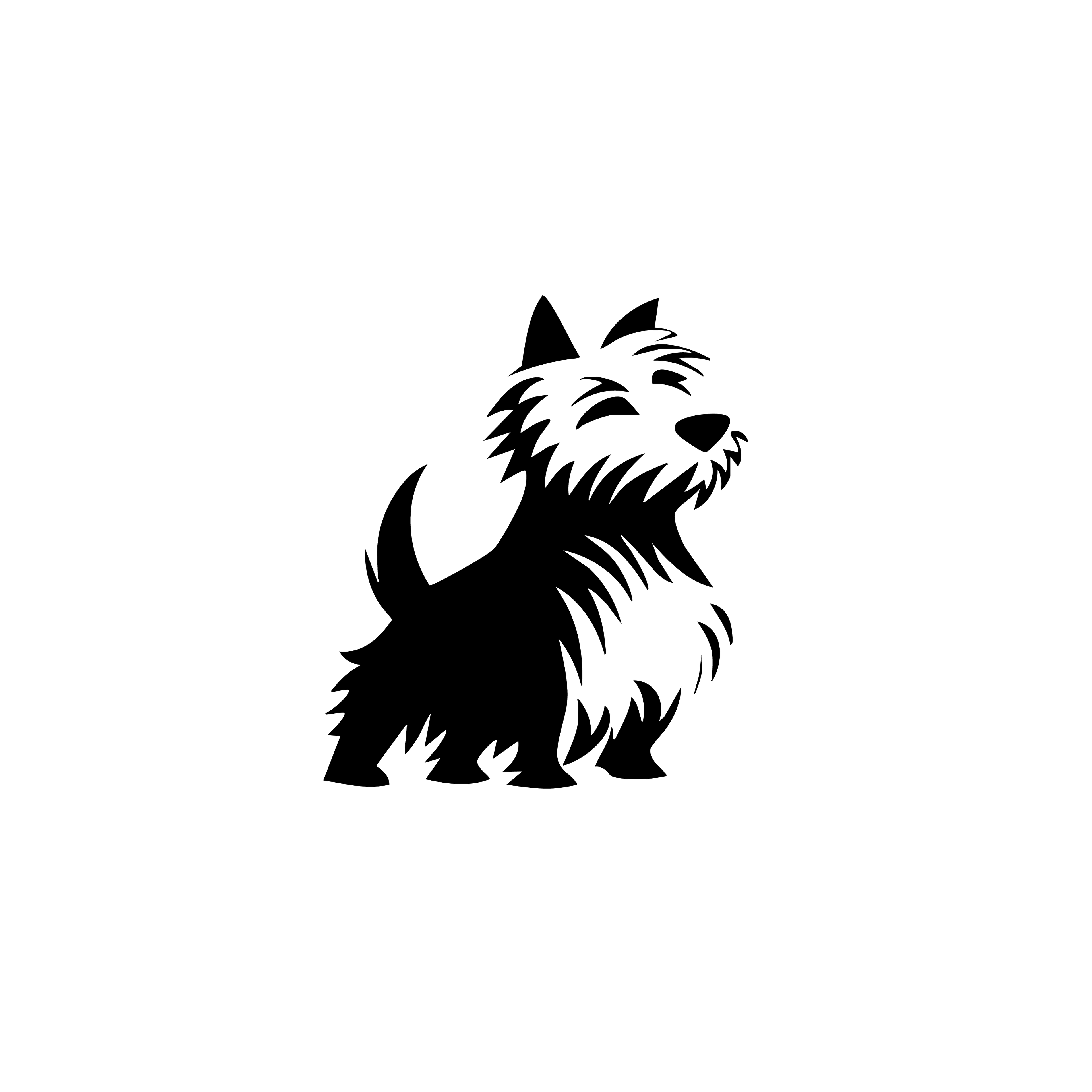 Vinyl Decal / Laptop Sticker/ Car Decal / Phone Sticker Cairn Terrier