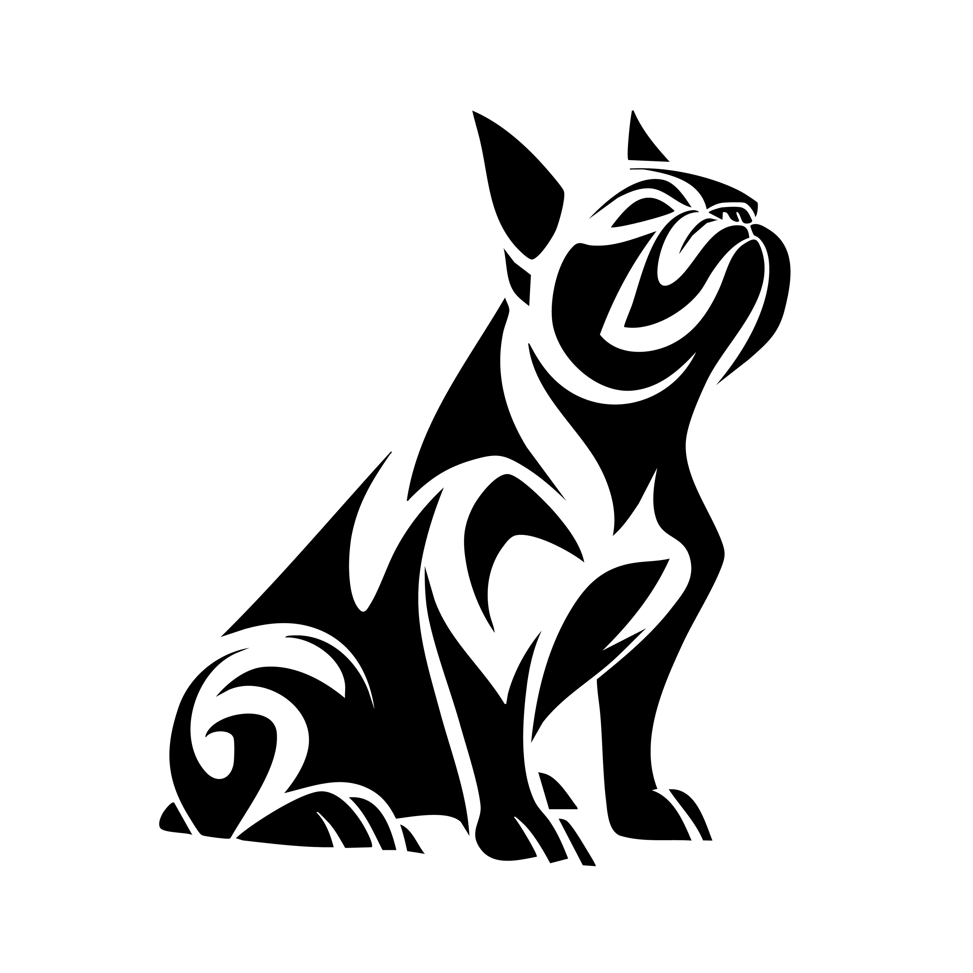 Vinyl Decal / Laptop Sticker/ Car Decal / Phone Sticker French Bulldog