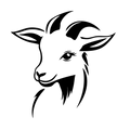 Vinyl Decal / Laptop Sticker/ Car Decal / Phone Sticker Goat