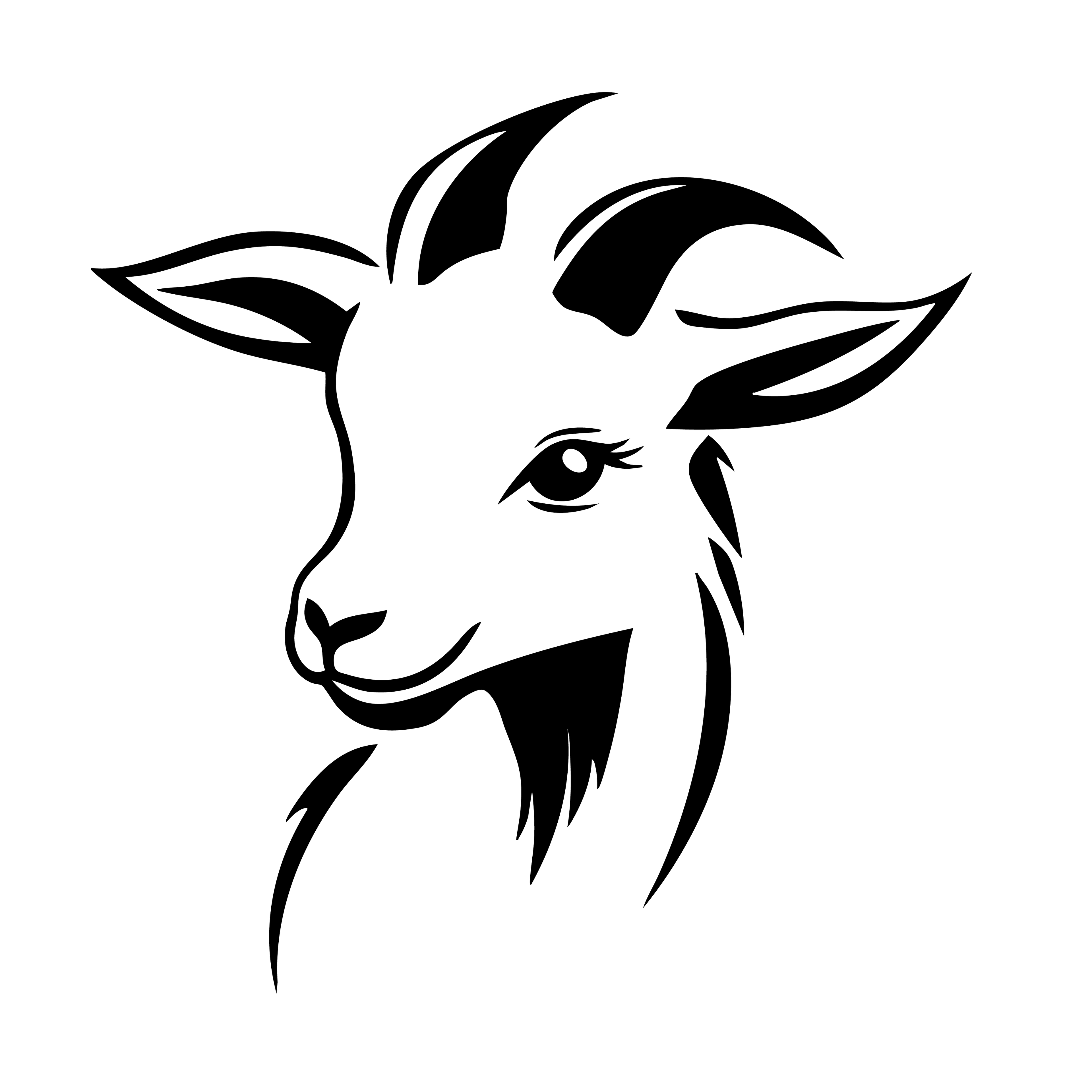 Vinyl Decal / Laptop Sticker/ Car Decal / Phone Sticker Goat