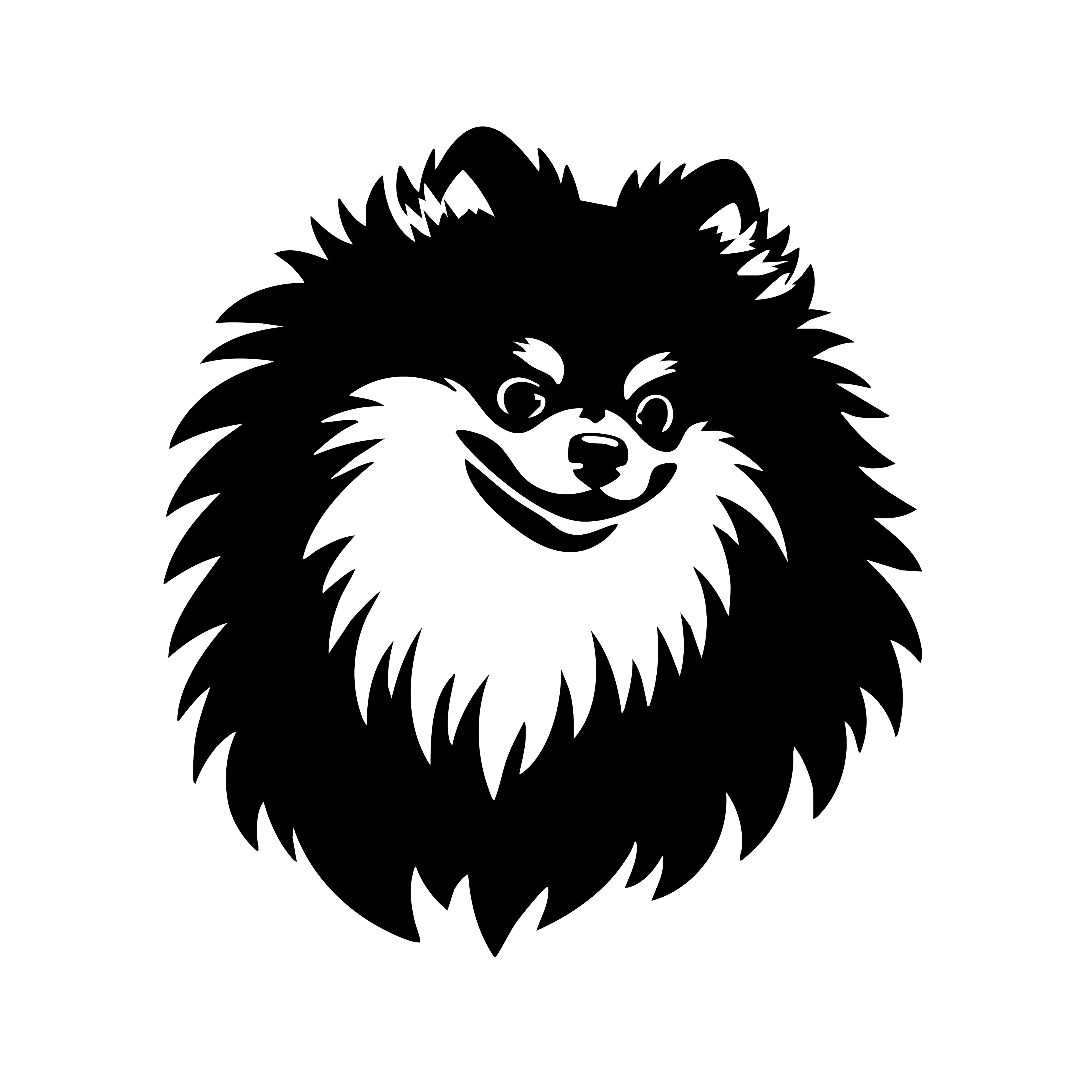 Vinyl Decal / Laptop Sticker/ Car Decal / Phone Sticker Pomeranian