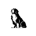 Vinyl Decal / Laptop Sticker/ Car Decal / Phone Sticker Saint Bernard