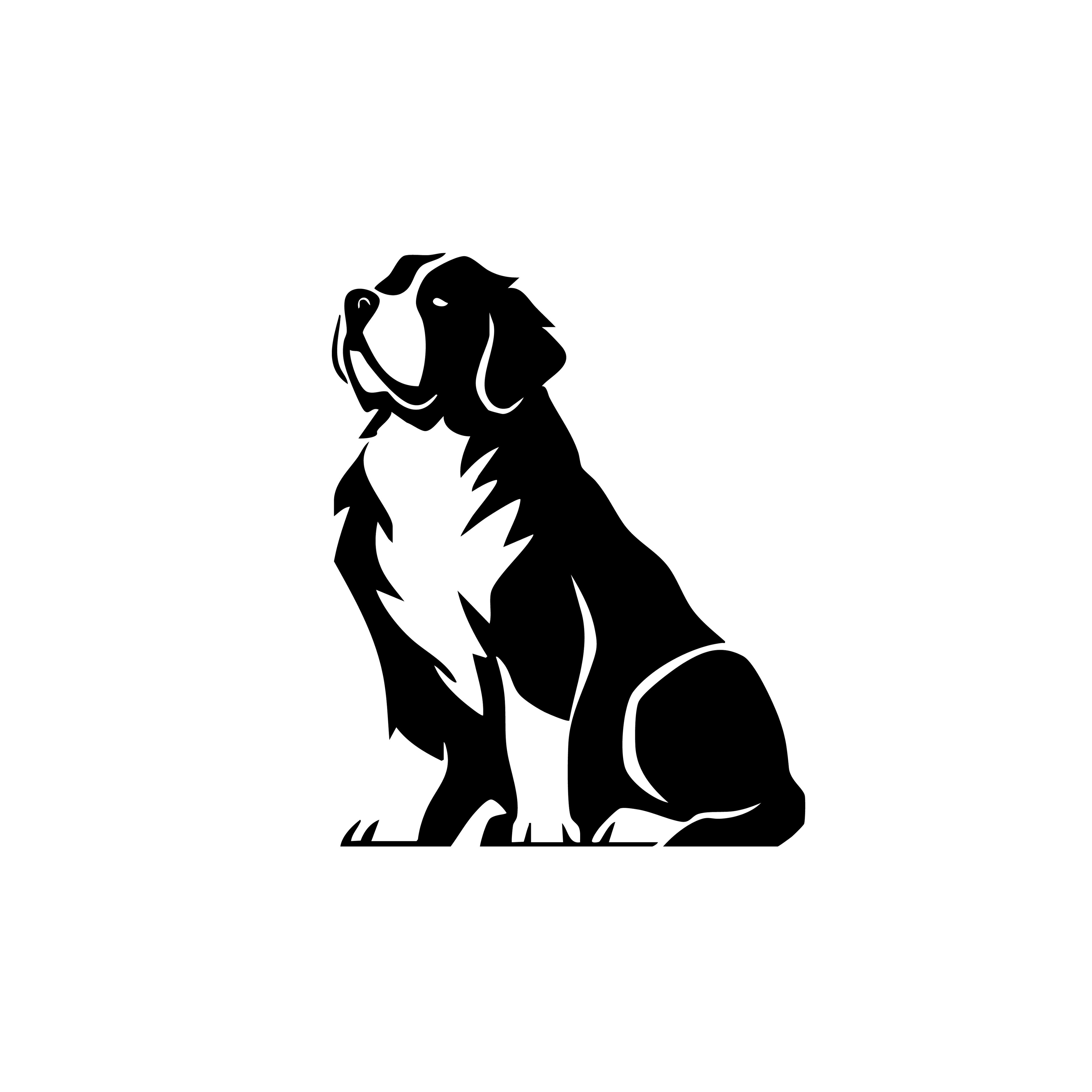 Vinyl Decal / Laptop Sticker/ Car Decal / Phone Sticker Saint Bernard