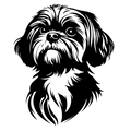 Vinyl Decal / Laptop Sticker/ Car Decal / Phone Sticker Shih Tzu