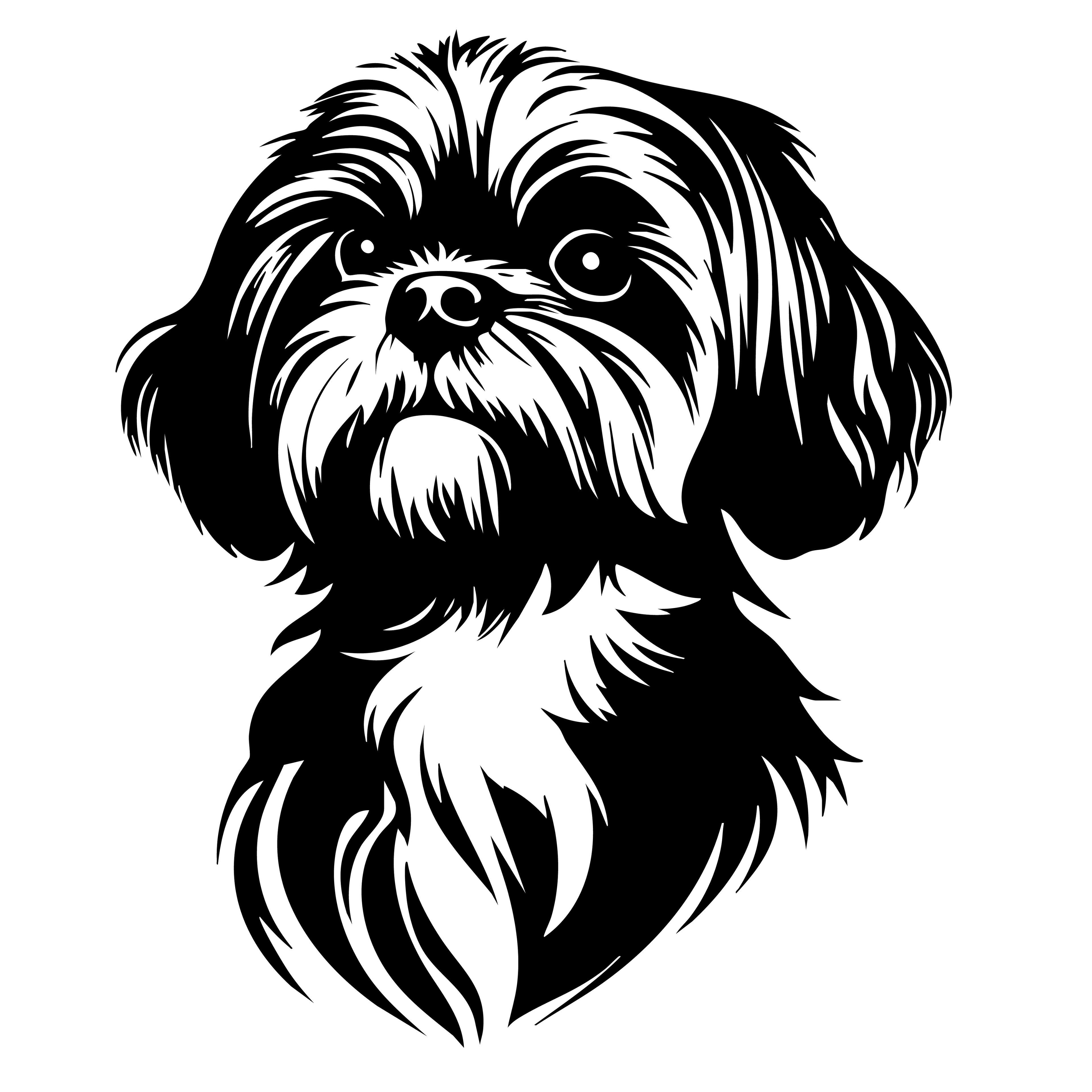 Vinyl Decal / Laptop Sticker/ Car Decal / Phone Sticker Shih Tzu