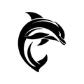 Vinyl Decal / Laptop Sticker/ Car Decal / Phone Sticker Dolphin