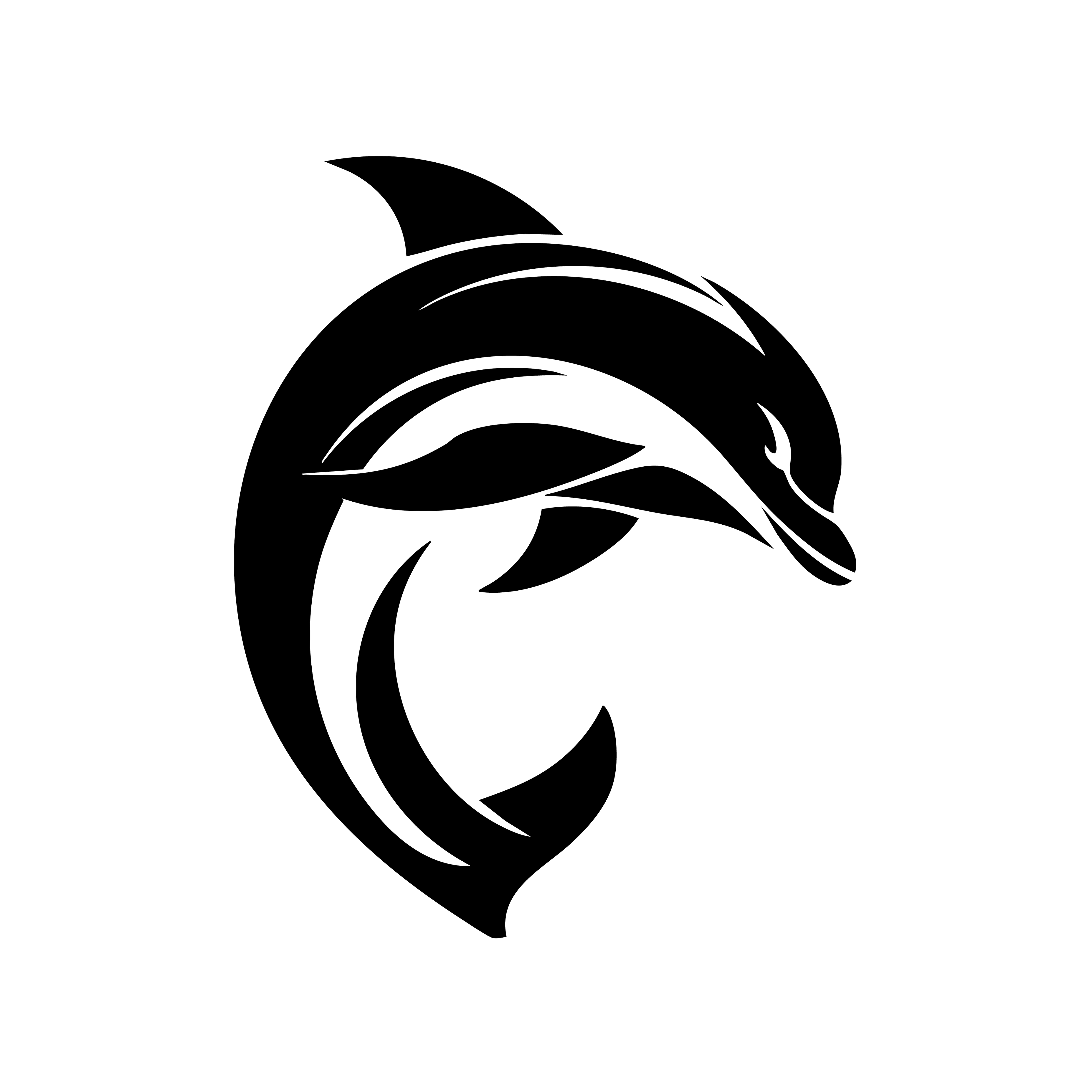 Vinyl Decal / Laptop Sticker/ Car Decal / Phone Sticker Dolphin