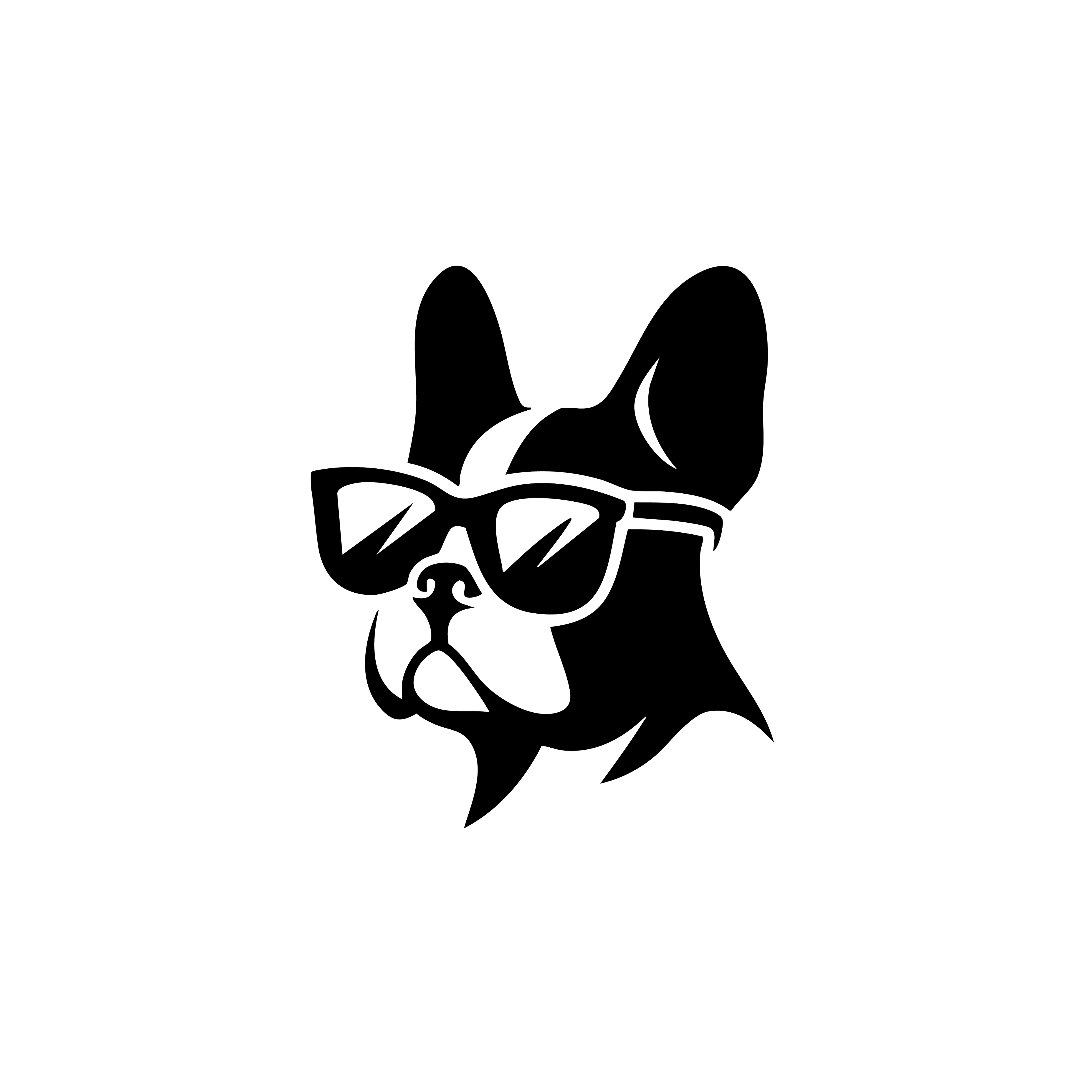 Vinyl Decal / Laptop Sticker/ Car Decal / Phone Sticker French Bulldog