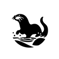 Vinyl Decal / Laptop Sticker/ Car Decal / Phone Sticker Otter