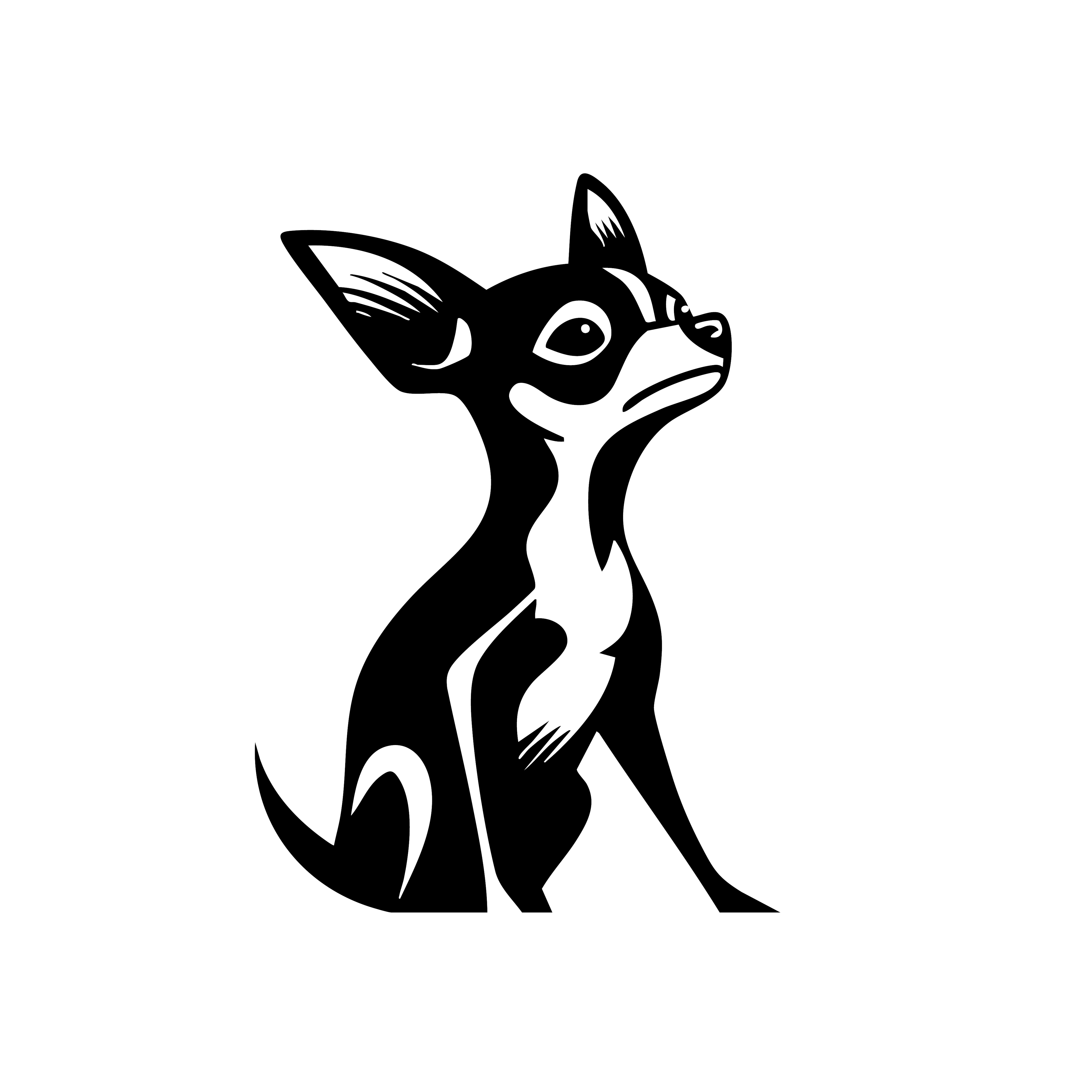 Vinyl Decal / Laptop Sticker/ Car Decal / Phone Sticker Chihuahua