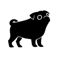 Vinyl Decal / Laptop Sticker/ Car Decal / Phone Sticker Pug