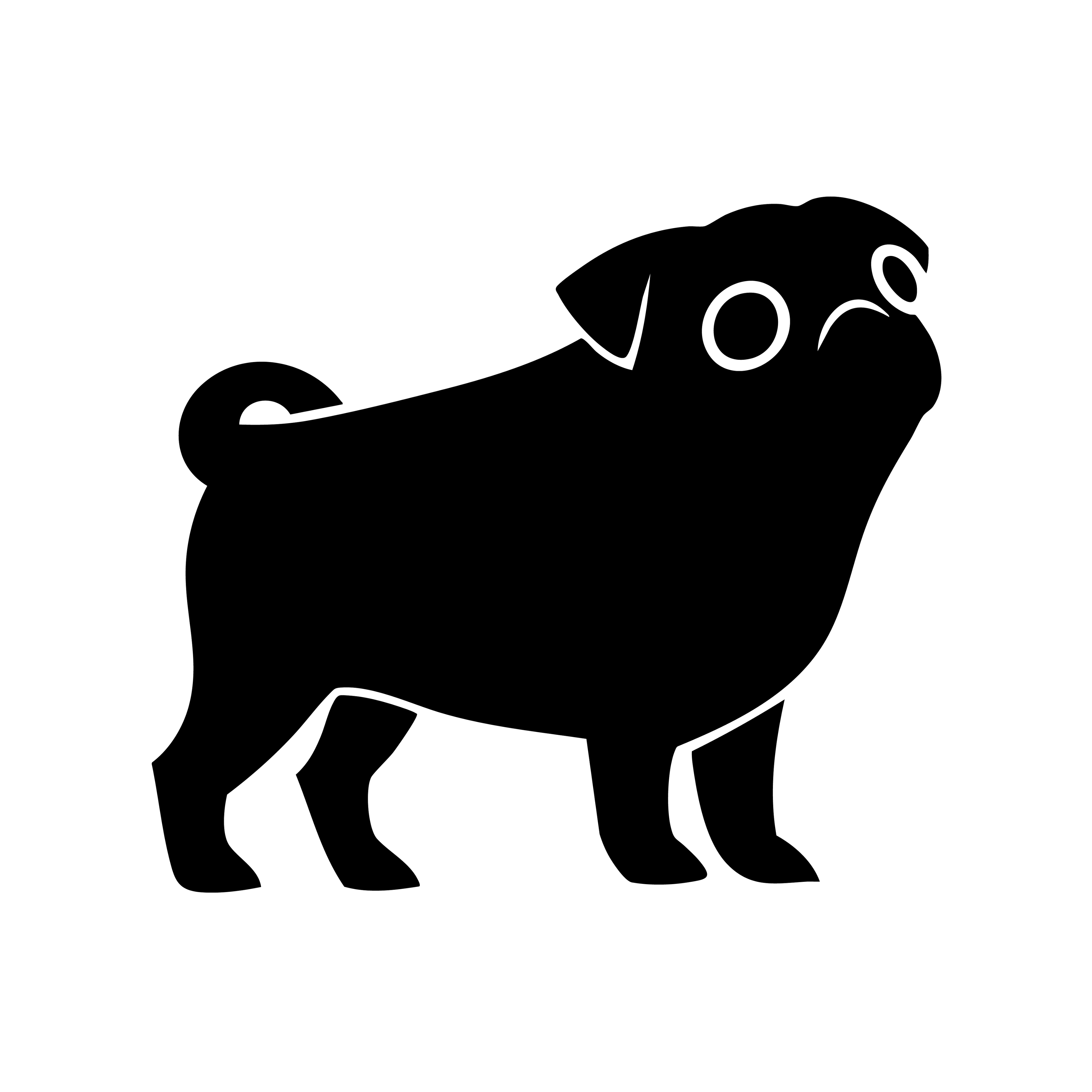 Vinyl Decal / Laptop Sticker/ Car Decal / Phone Sticker Pug