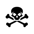 Vinyl Decal / Laptop Sticker/ Car Decal /  Skull & Crossbones