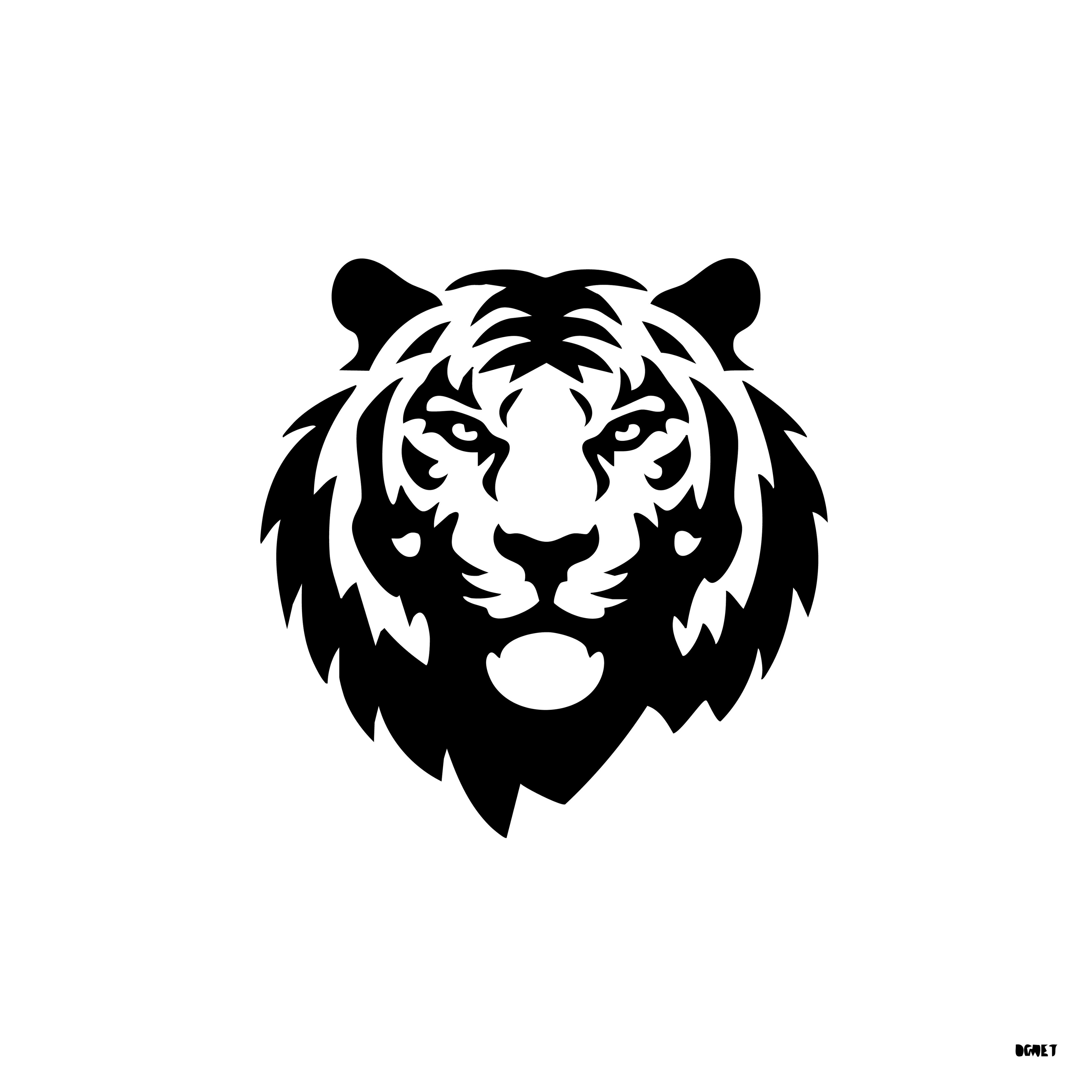 Vinyl Decal / Laptop Sticker/ Car Decal / Phone Sticker Tiger