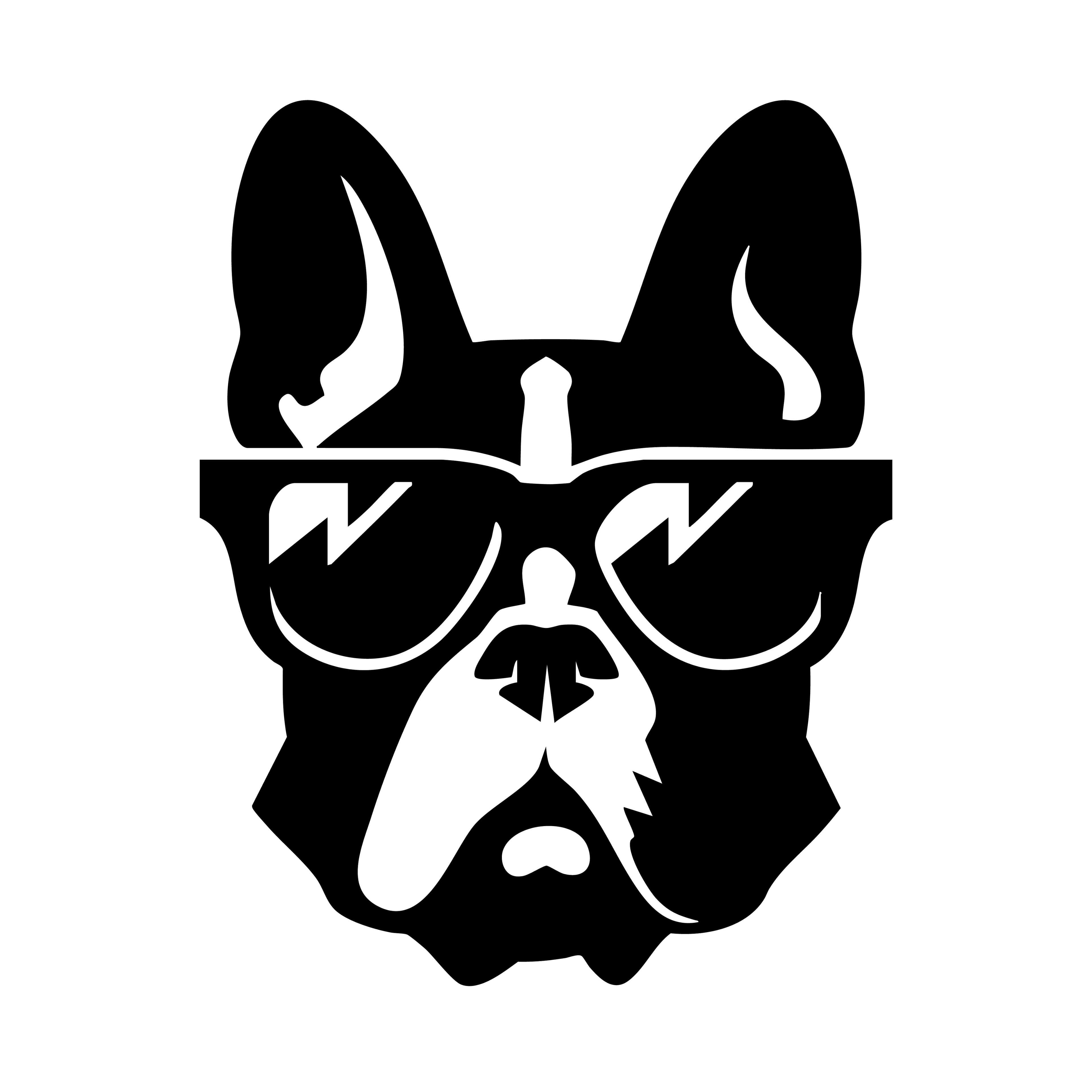 Vinyl Decal / Laptop Sticker/ Car Decal / Phone Sticker French Bulldog