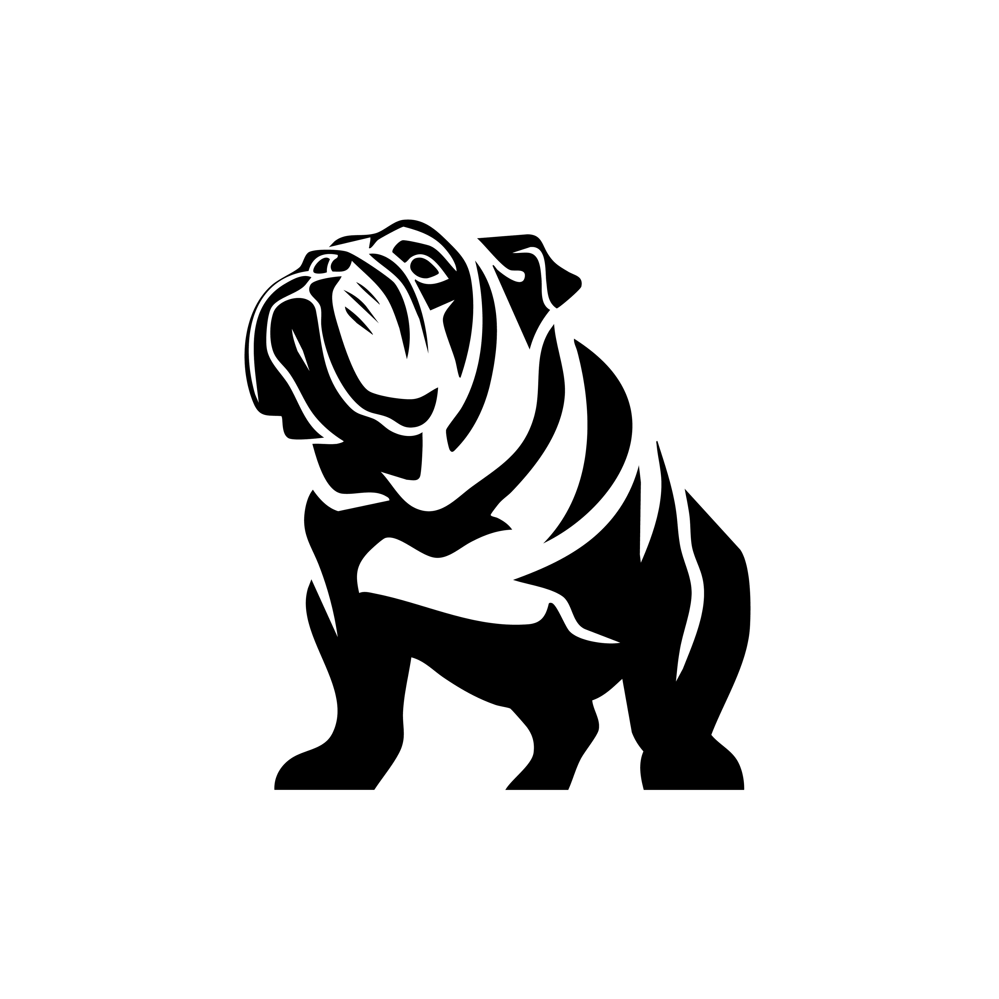 Vinyl Decal / Laptop Sticker/ Car Decal / Phone Sticker English Bulldog