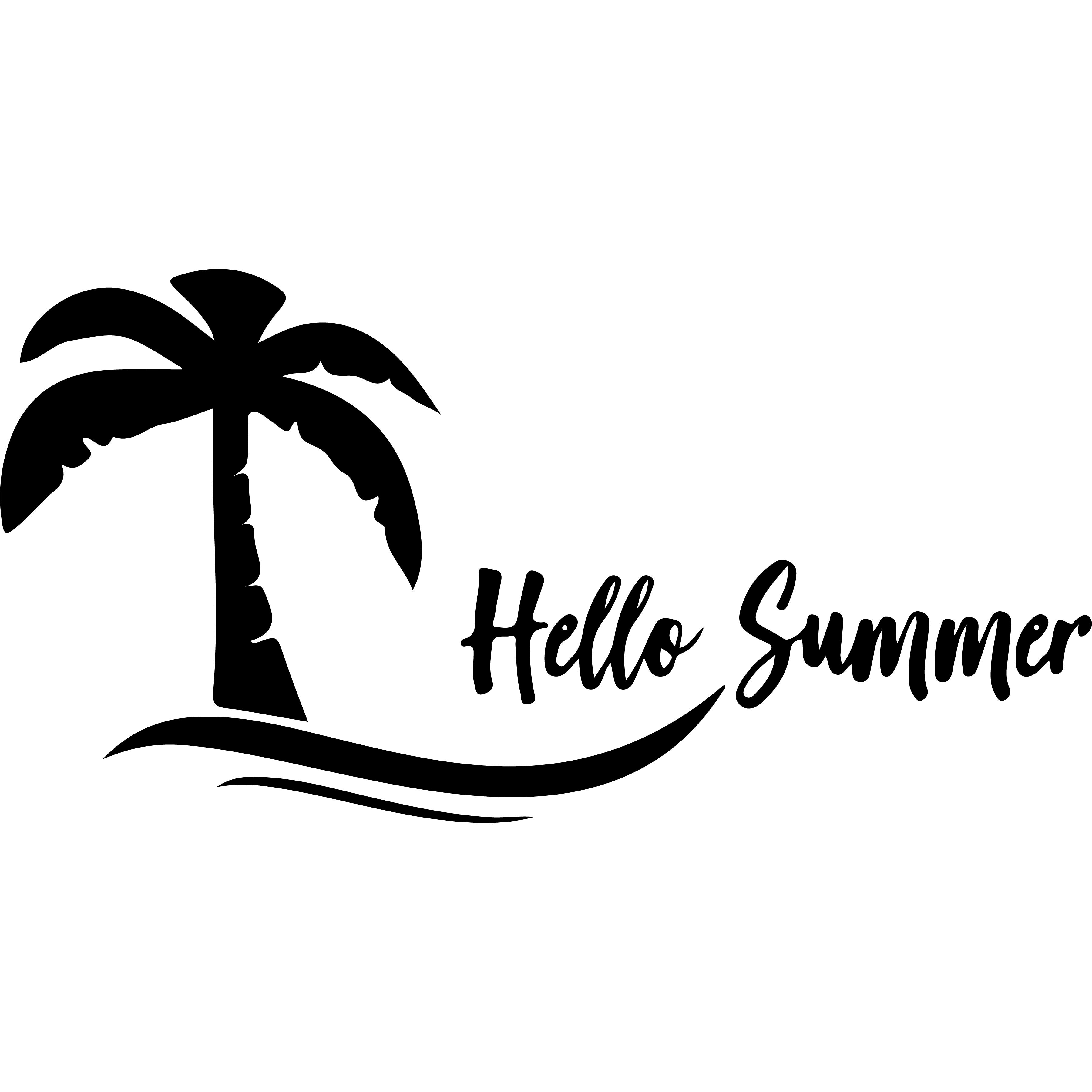 Vinyl Decal / Laptop Sticker/ Car Decal / Phone Sticker Beach Palm Trees