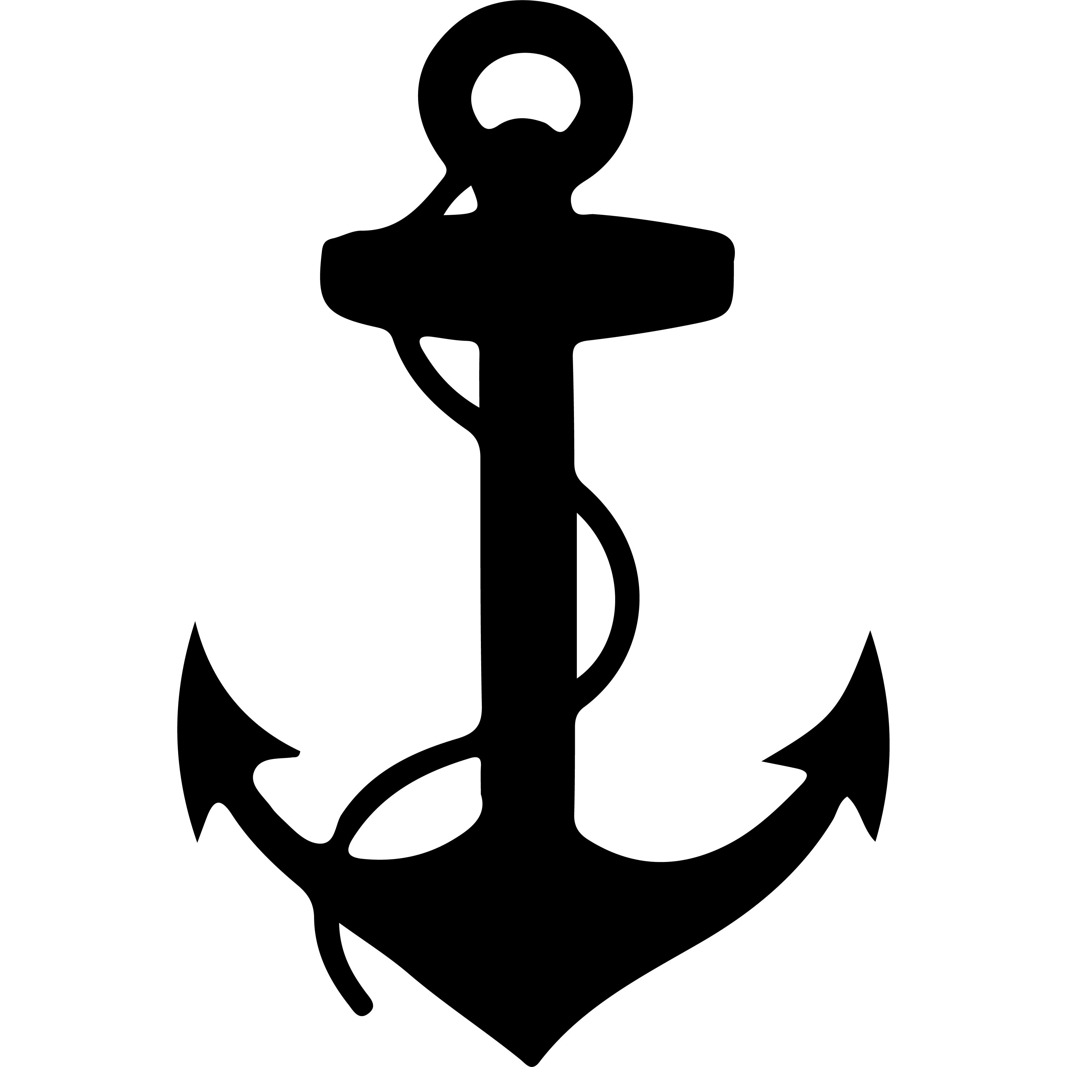 Vinyl Decal / Laptop Sticker/ Car Decal / Phone Sticker Beach Anchor