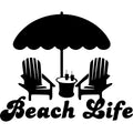 Vinyl Decal / Laptop Sticker/ Car Decal / Phone Sticker Beach
