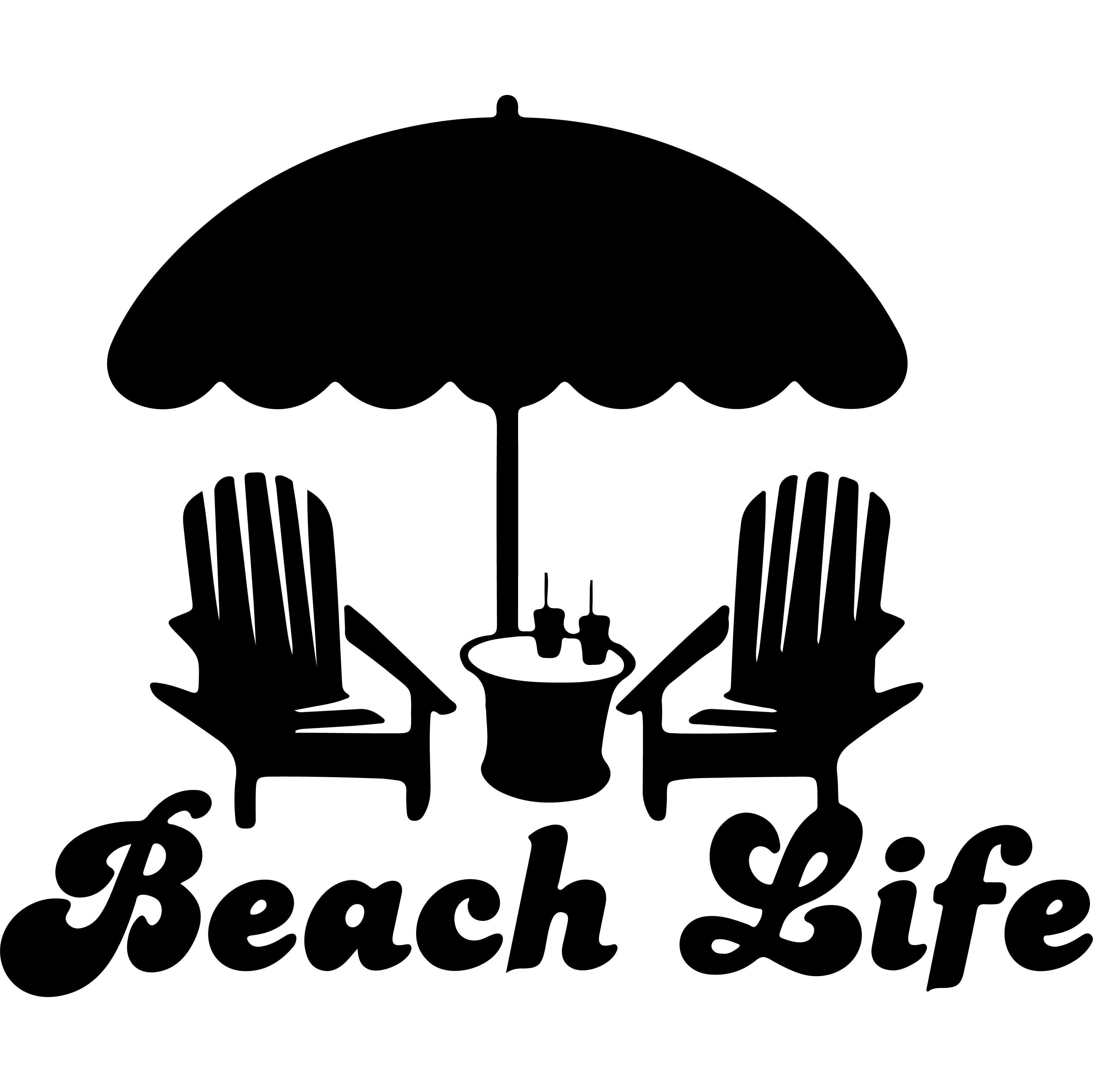 Vinyl Decal / Laptop Sticker/ Car Decal / Phone Sticker Beach