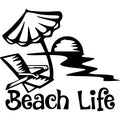 Vinyl Decal / Laptop Sticker/ Car Decal / Phone Sticker Beach