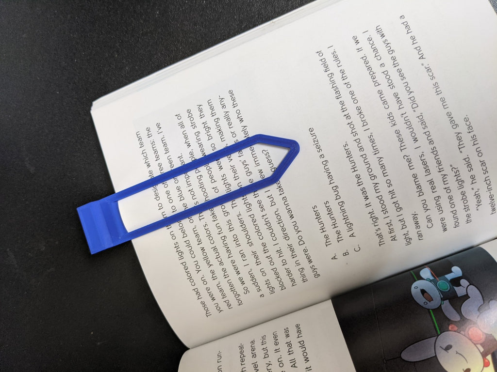 3D Printed Personalized Custom Book Marks - Customizable & Personalizable BookMarks with your Name