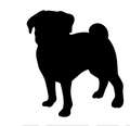 Vinyl Decal / Laptop Sticker/ Car Decal / Phone Sticker Pug