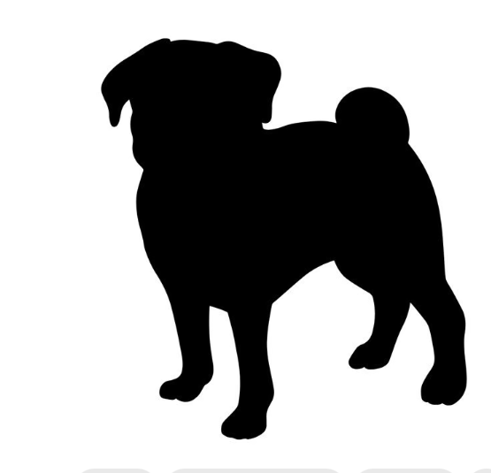 Vinyl Decal / Laptop Sticker/ Car Decal / Phone Sticker Pug
