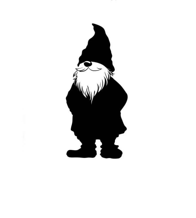 Vinyl Decal / Laptop Sticker/ Car Decal / Phone Sticker Gnome