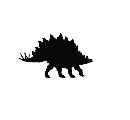 Vinyl Decal / Laptop Sticker/ Car Decal / Phone Sticker Dinosaur Stegosaurus