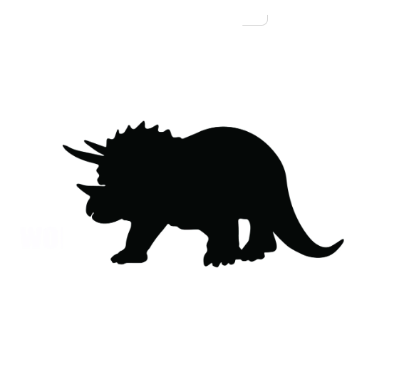 Vinyl Decal / Laptop Sticker/ Car Decal / Phone Sticker Dinosaur Triceratops