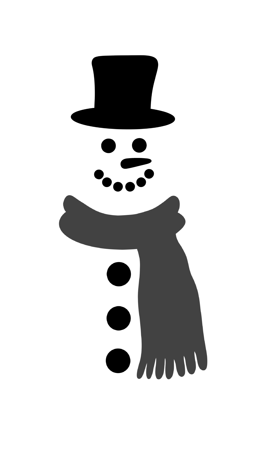 Vinyl Decal / Laptop Sticker/ Car Decal / Phone Sticker Snowman