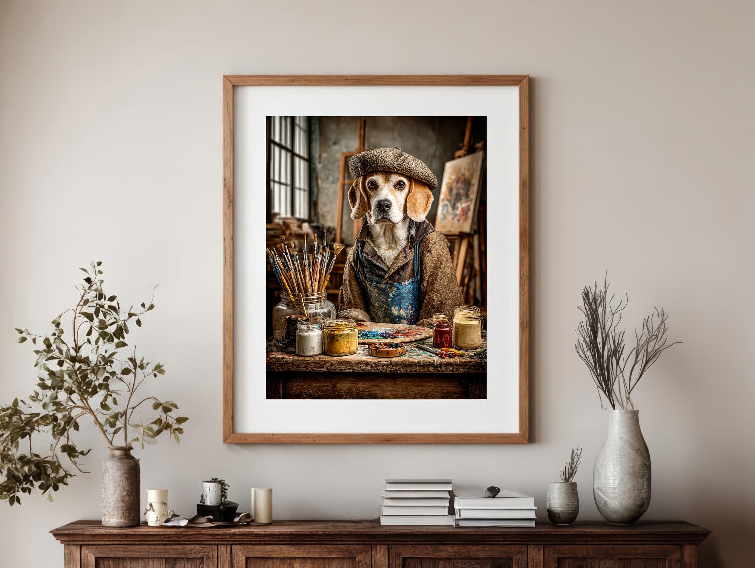 Artist Beagle Digital Download Wall Art
