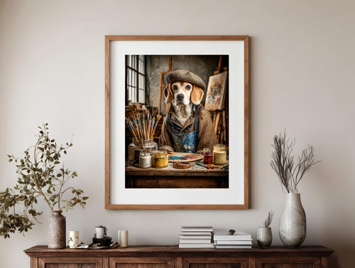 Artist Beagle Digital Download Wall Art