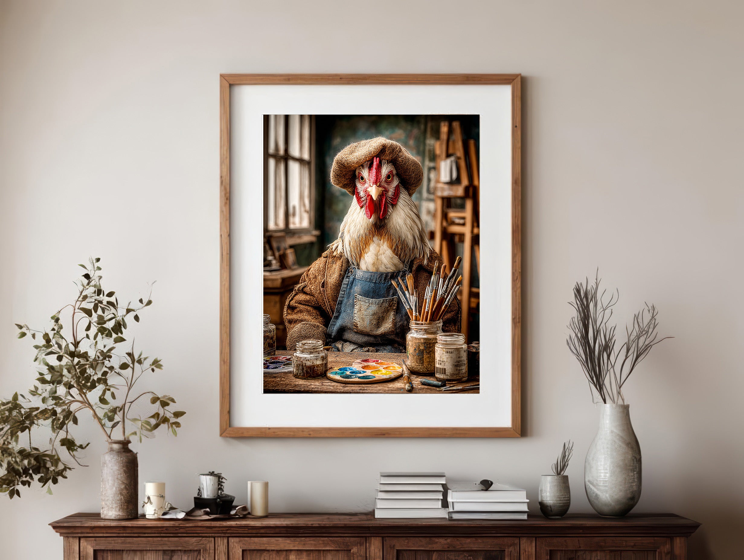 Artist Chicken Digital Download Wall Art