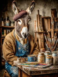 Artist Donkey Digital Download Wall Art