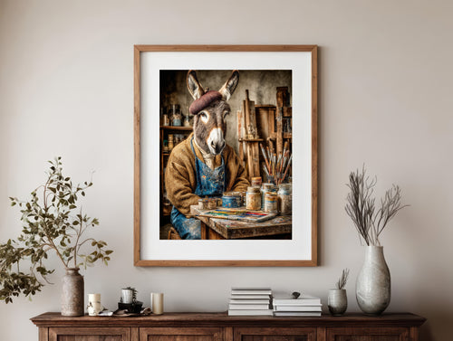 Artist Donkey Digital Download Wall Art