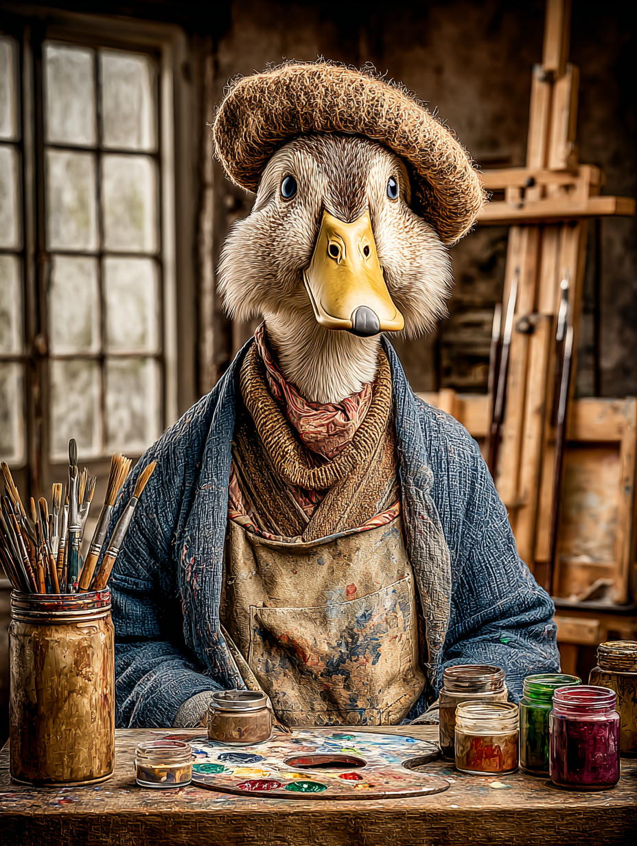 Artist Duck Digital Download Wall Art